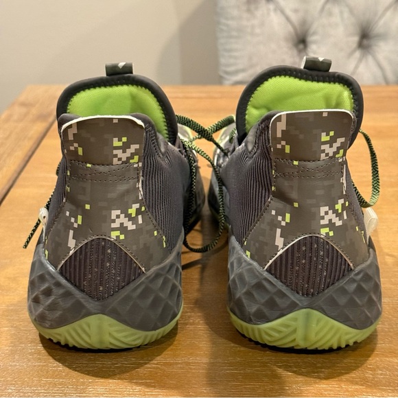 Adidas Men’s Pro Boost Low Basketball Shoes Digi Camo Green Gray‎ FW8525 Size 13 - Picture 7 of 10